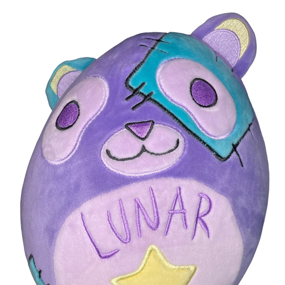 ItsFunneh The Krew Purple Lunar Plushie Squishable Plush 10" Bear Unicorn Horn